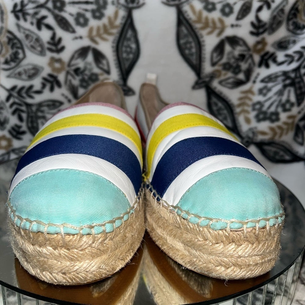 Kate Spade New York ‘Leena’ Rainbow Leather Espadrilles Sz 10. - Picture 11 of 16